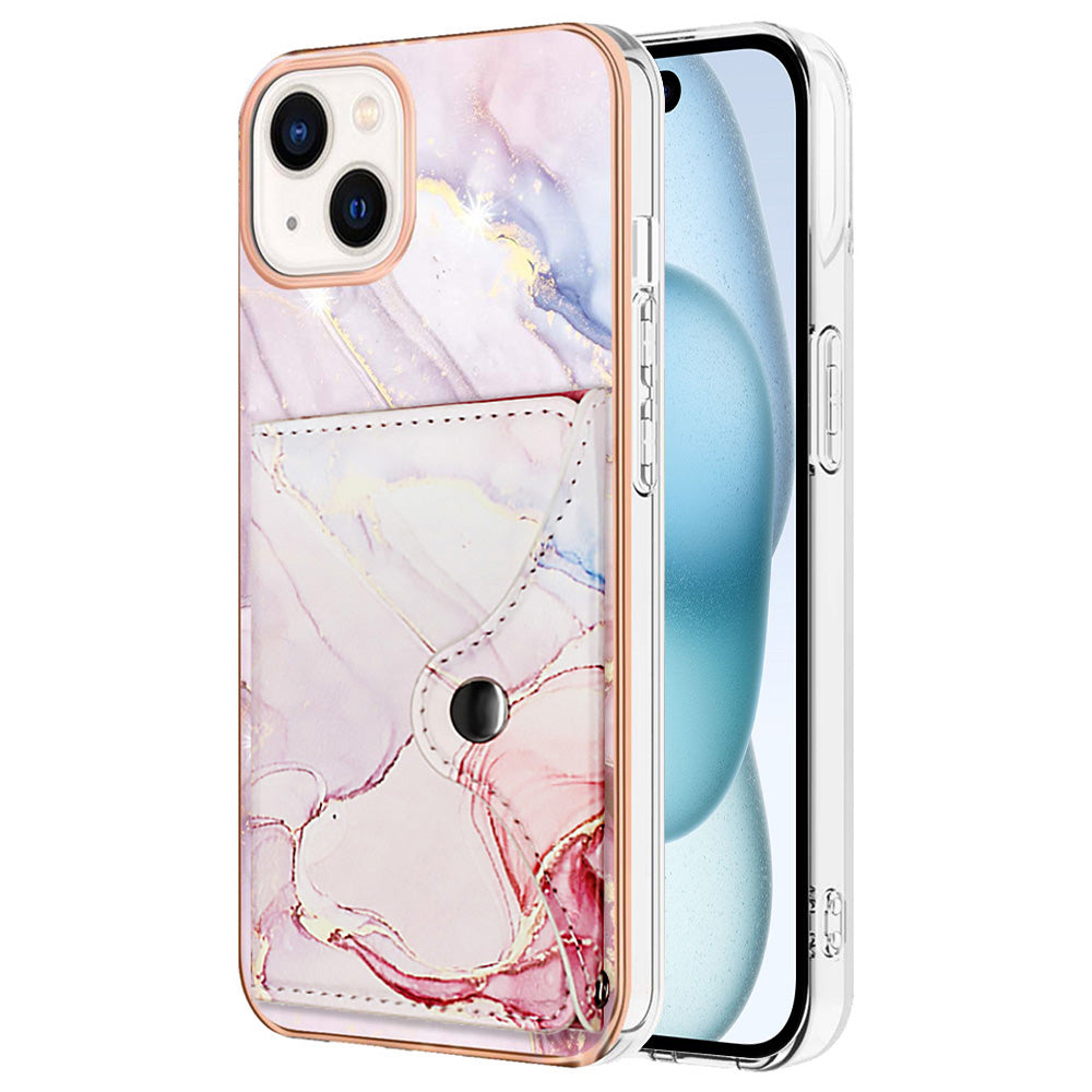 YB Leather Coating Series-9 for iPhone 15 Case IMD Leather+TPU Card Slots Protective Phone Cover YB Leather Coating Series-9 for iPhone 15 Case IMD Leather+TPU Card Slots Protective Phone Cover